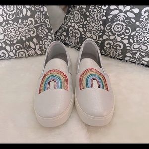 Katy Perry rainbow shoes